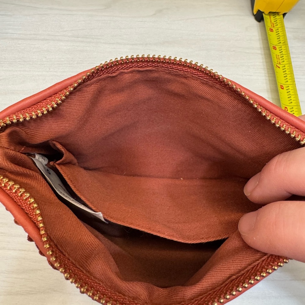 Elegant Velvet Clutch in Rich Burnt Orange - Picture 11 of 12